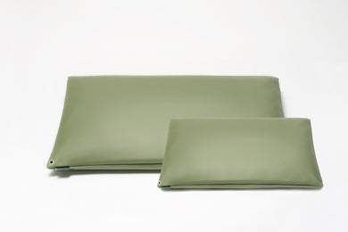 Funda de almohada MINI verde salvia con inserto
